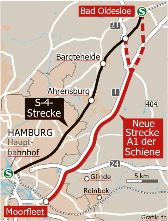 S4 und Alternative für Schienengüterverkehr an der A1 
